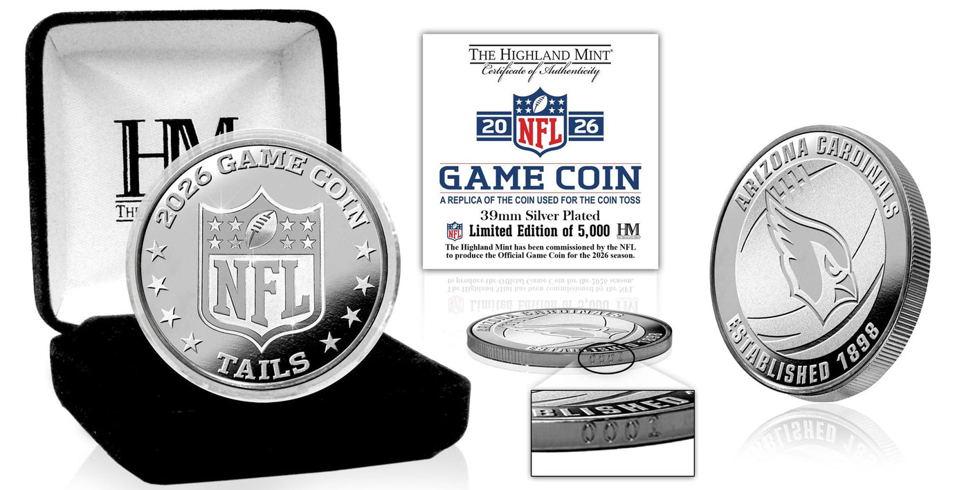 Cardinals 2026 Silver Plated Game Flip Coin