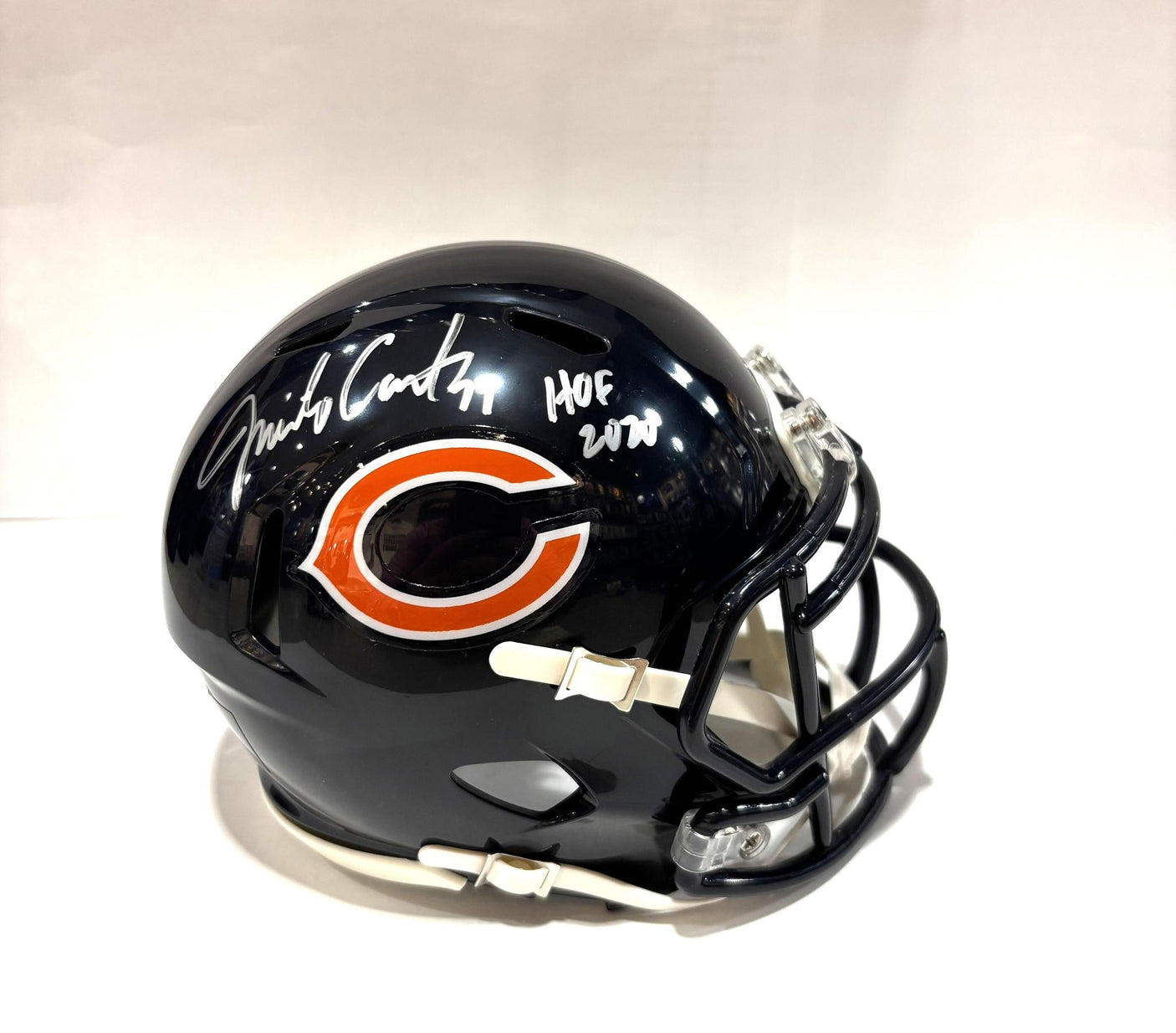 Jimbo Covert Autographed Bears Speed Mini Helmet With HOF Inscription