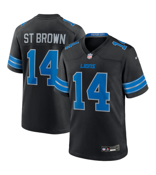 Lions Amon-Ra St. Brown Youth Nike Alternate Game Jersey