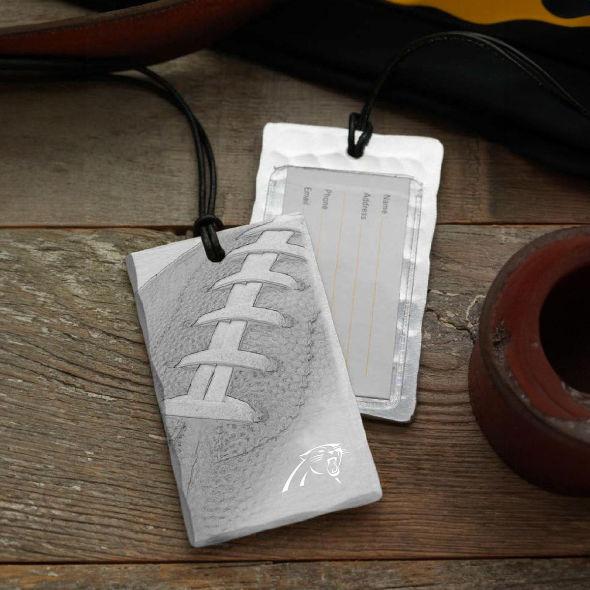 Panthers Football Bag Tag