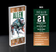 Eric Allen Eagles Pro Football Hall of Fame Class of 2025 Ticket 3D Acrylic Block