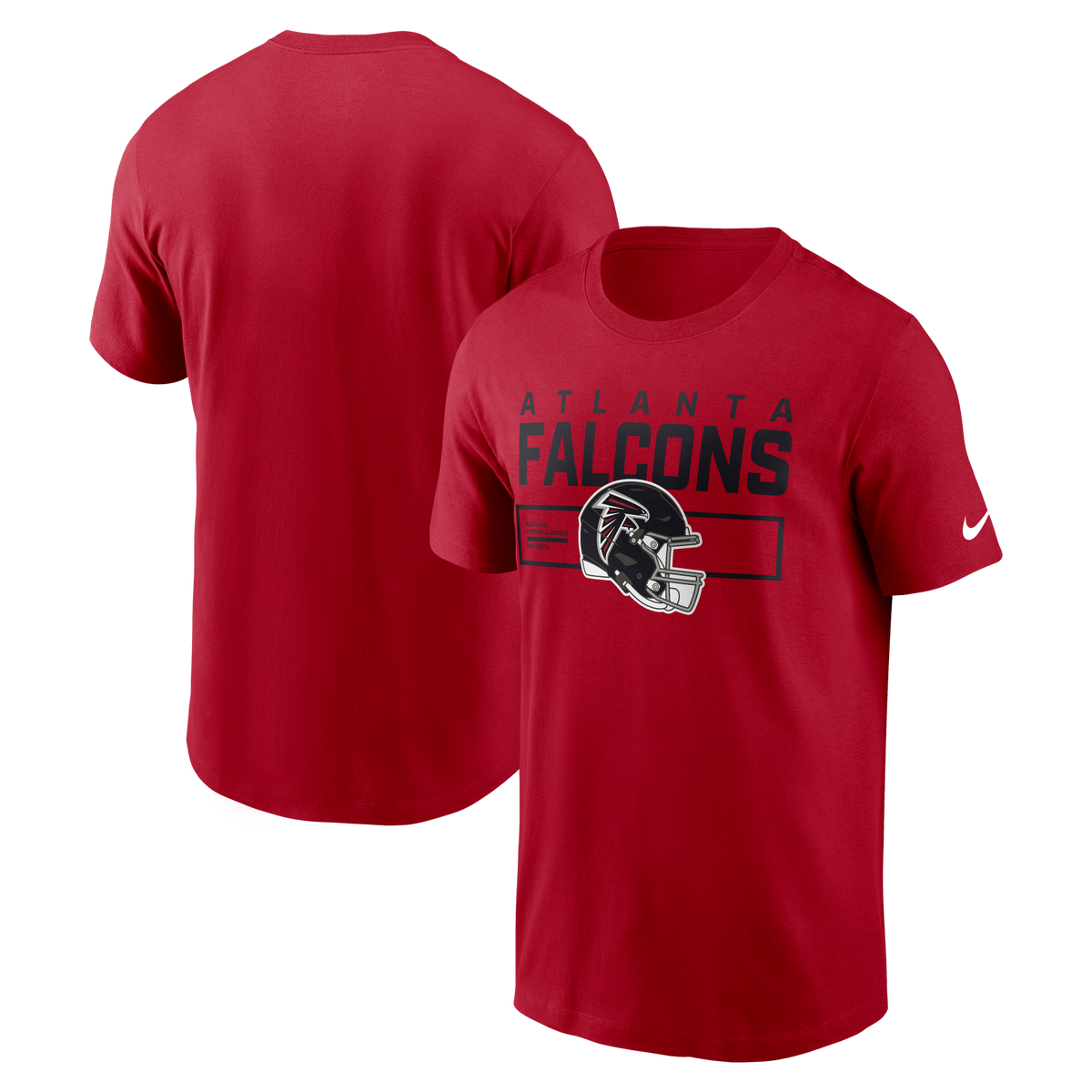 Falcons 2025 Men's Nike Helmet Essential T-Shirt Pro Football Hall of Fame