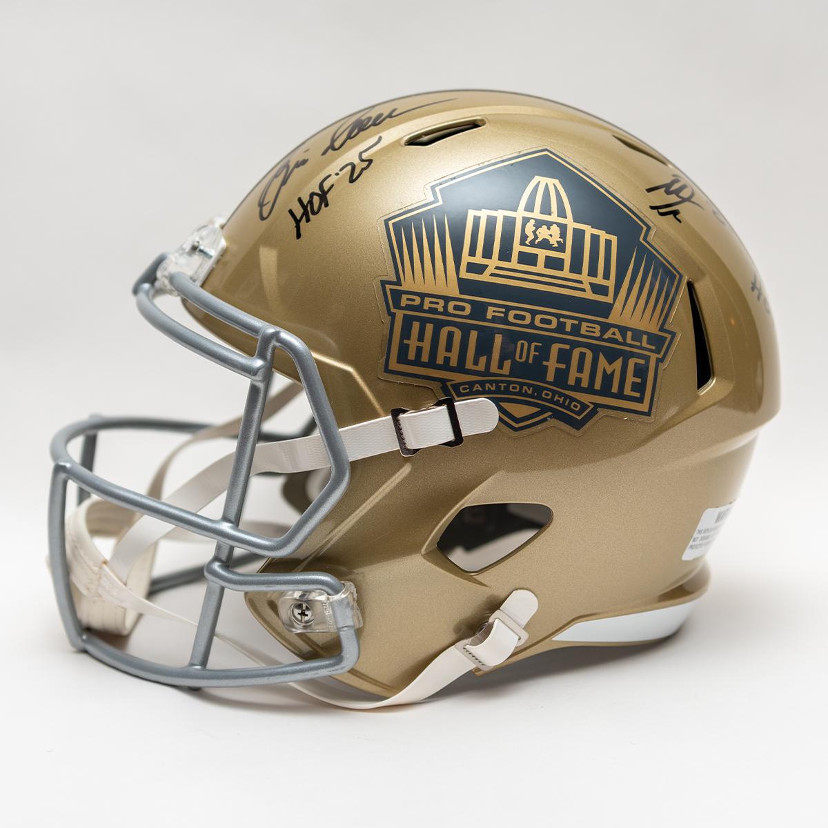 Class of 2025 Autographed Hall of Fame Gold Speed Replica Helmet