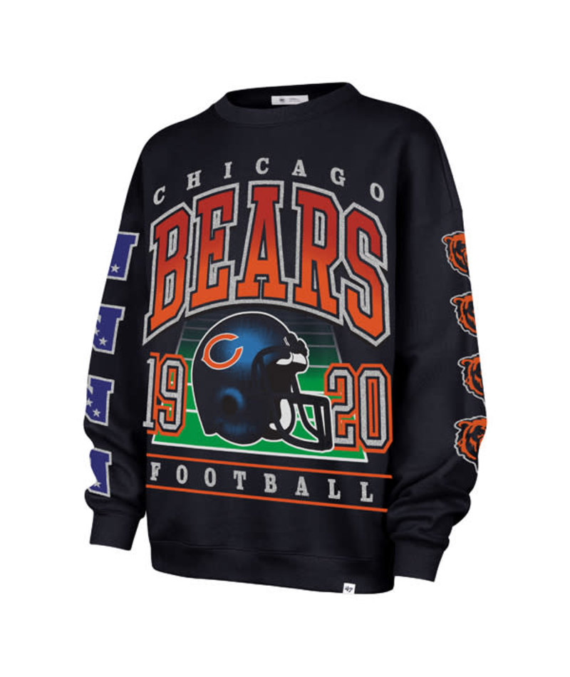 Bears 2025 '47 Brand Women's Go Big Oversized Crewneck