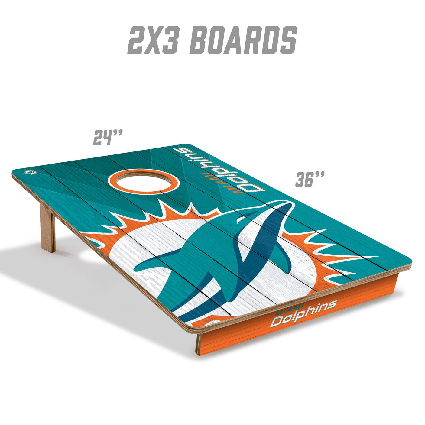 Dolphins 2’ x 3’ Cornhole Game