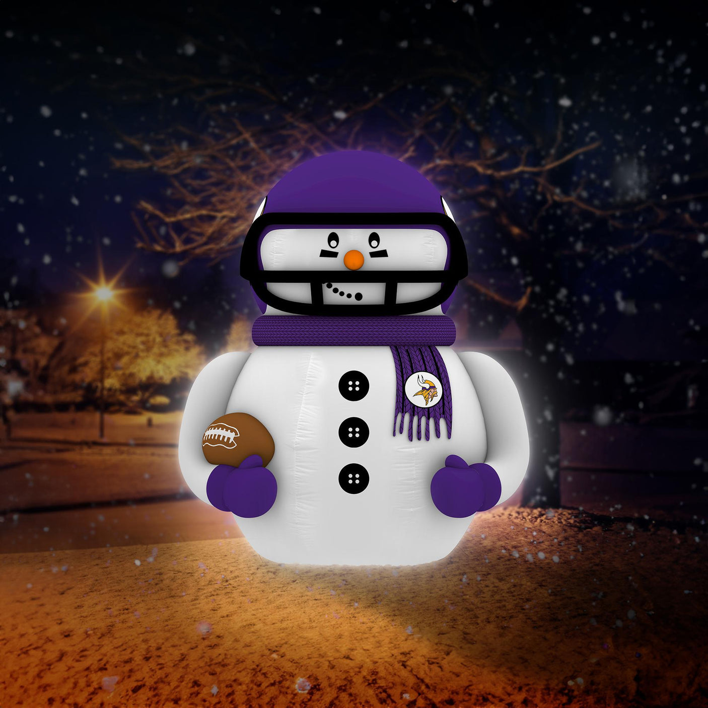 Vikings Team Pride Inflatable Snowman Player