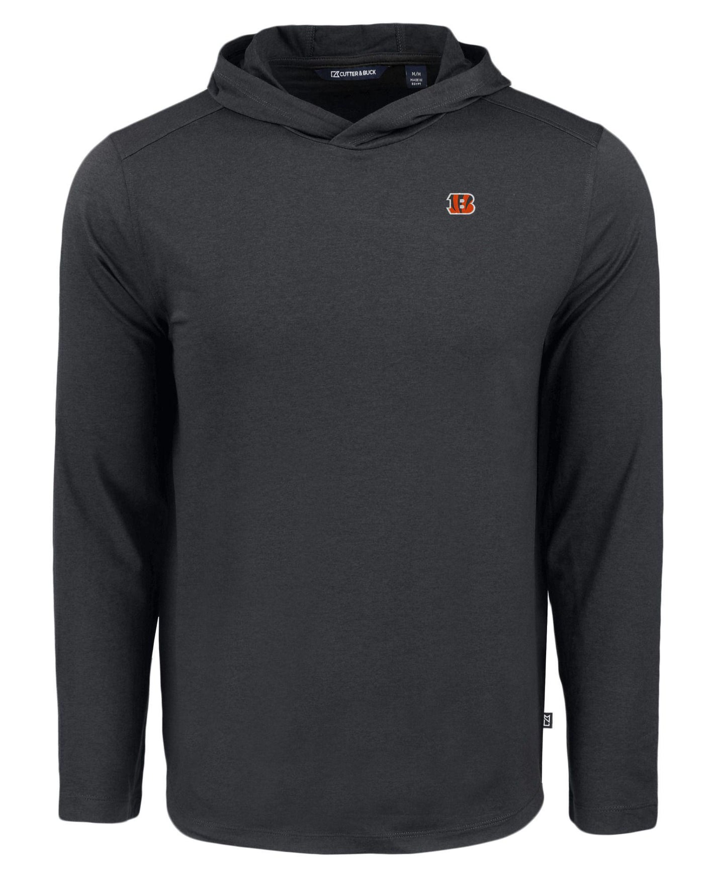 Bengals Cutter and Buck Men's Black Coastline Epic Comfort Eco Hooded Shirt