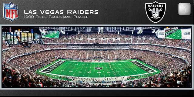 Raiders 1000pc Panoramic Puzzle - 50yd line- DS