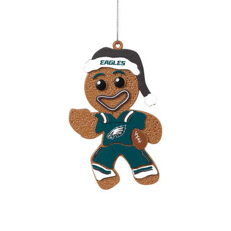 Eagles Gingerbread Man in Uniform Ornament