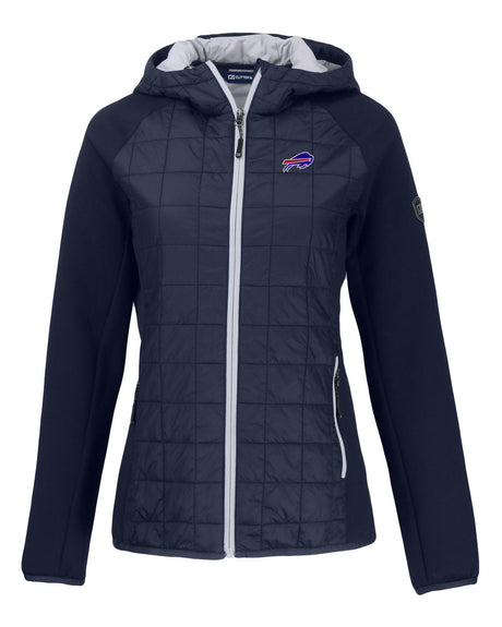 Bills Cutter and Buck Women's Navy Rainier PrimaLoft Eco Hybrid Jacket