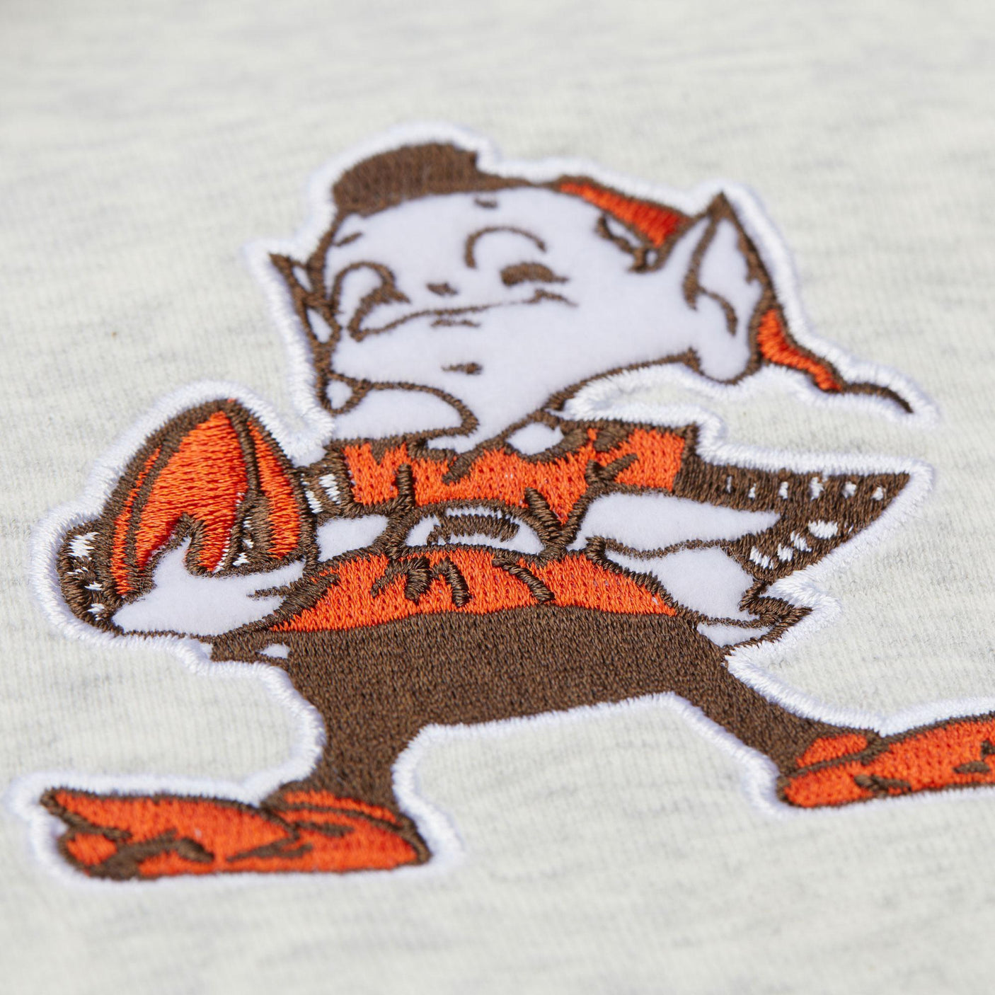 Browns 2025 Mitchell & Ness Men's NFL Off Season Fleece Hoodie Vintage Logo Sweatshirt