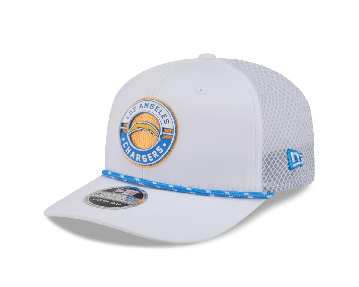 Chargers 2026 New Era Men's 9SEVENTY Stretch Snap Two-Tone Hat Pro Football Hall of Fame