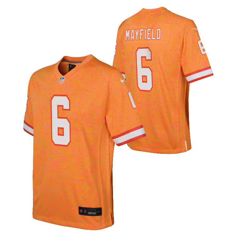 Buccaneers Baker Mayfield Color Rush Youth Nike Game Jersey