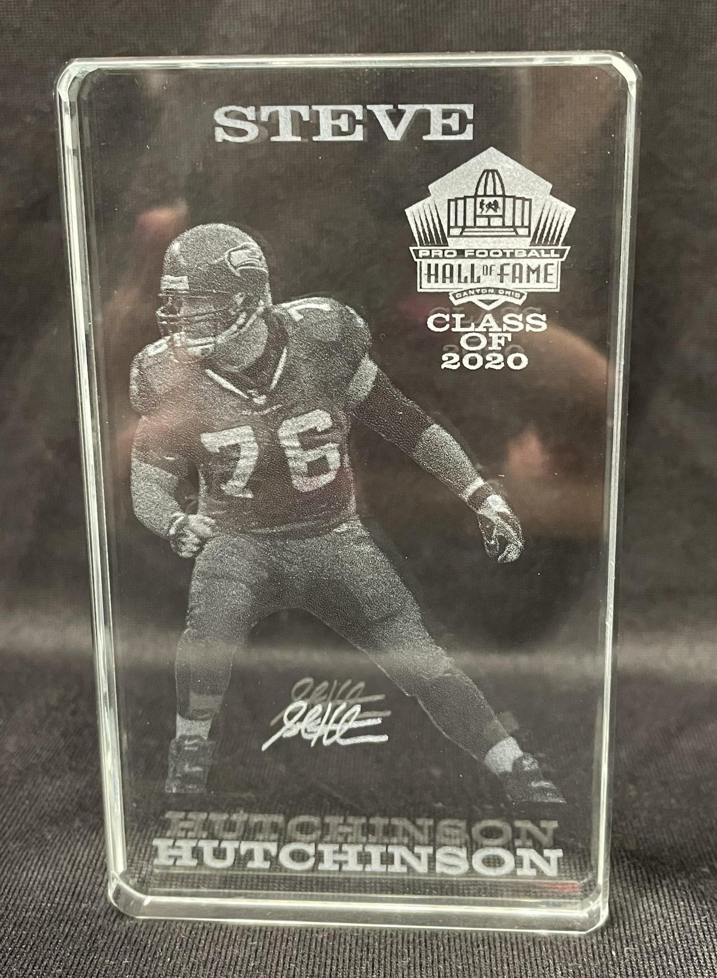 Steve Hutchinson Seahawks XL Crystal Card