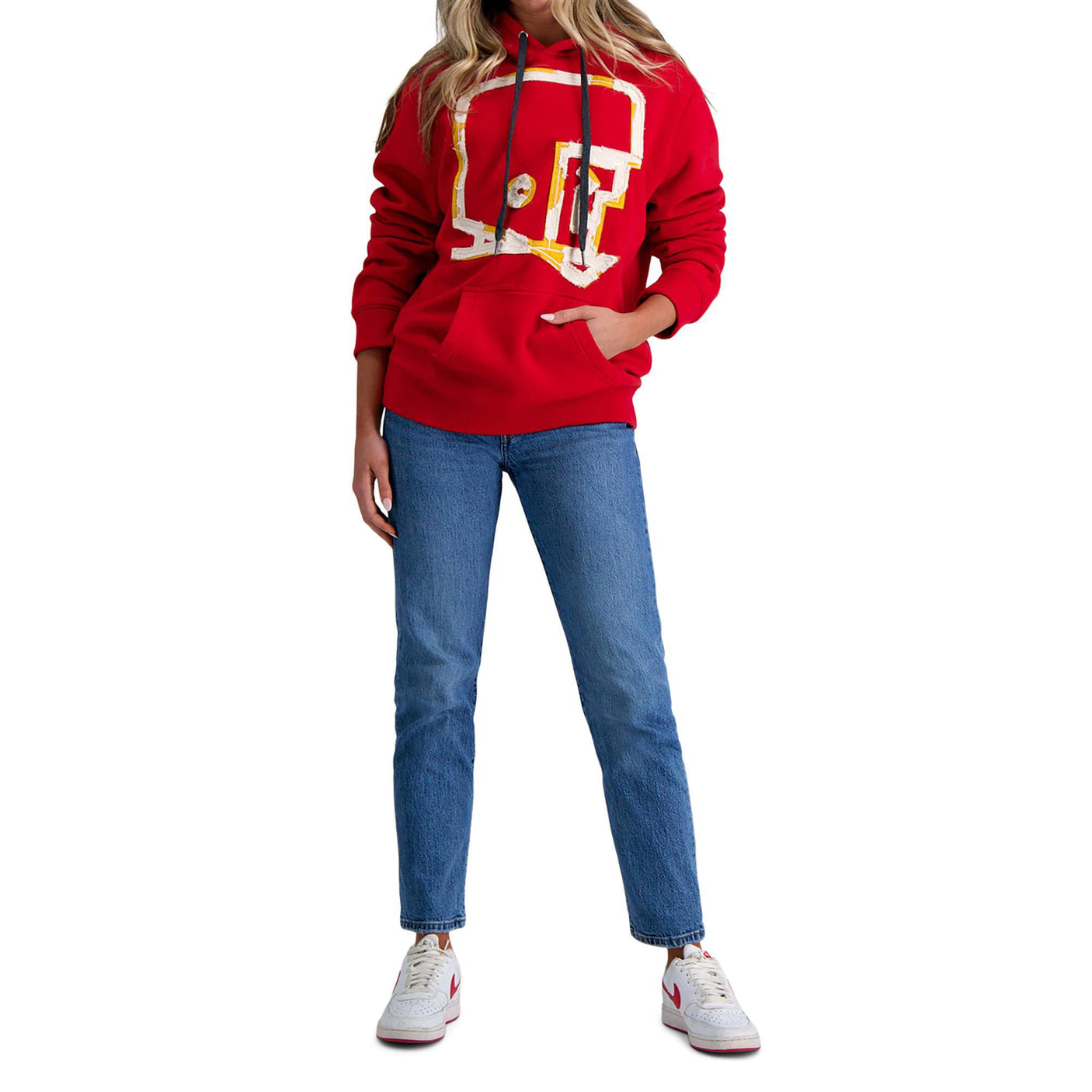 Pro Football Hall of Fame X Haggar - Red Graphic Helmet Pullover Sweatshirt