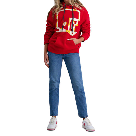 Pro Football Hall of Fame X Haggar - Red Graphic Helmet Pullover Sweatshirt