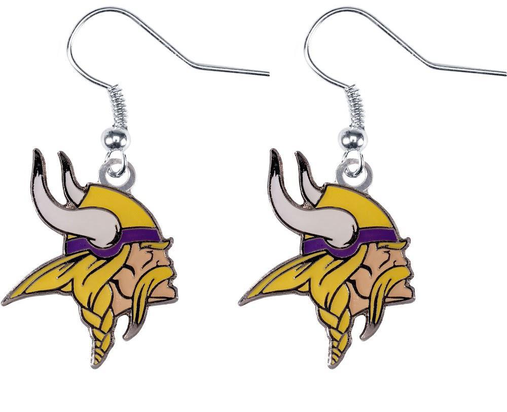 Vikings Logo Dangler Earrings Pro Football Hall of Fame