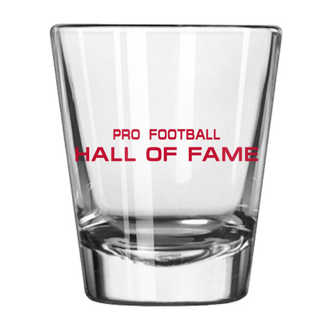 Hall of Fame Old Helmet Logo Shot Glass