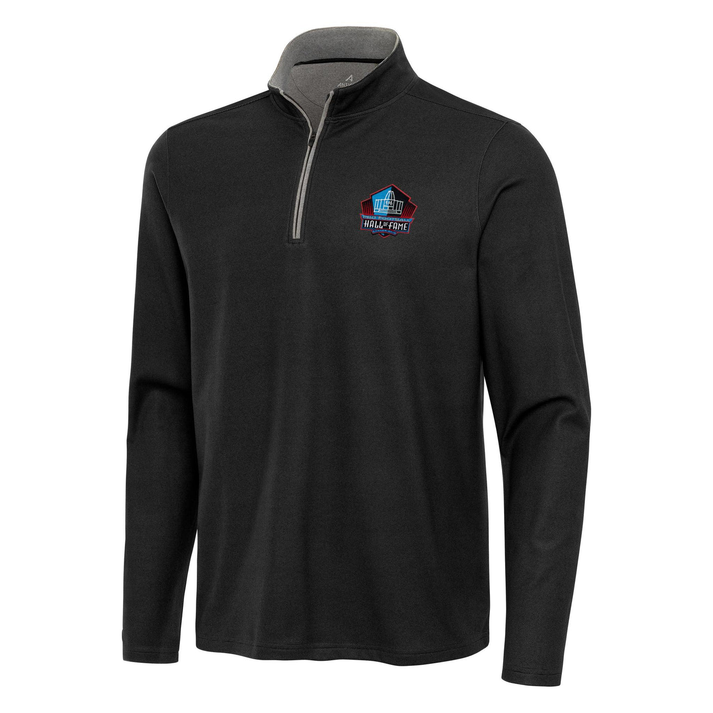 Hall of Fame Antigua Men's Black Cadence 1/4 Zip Pullover