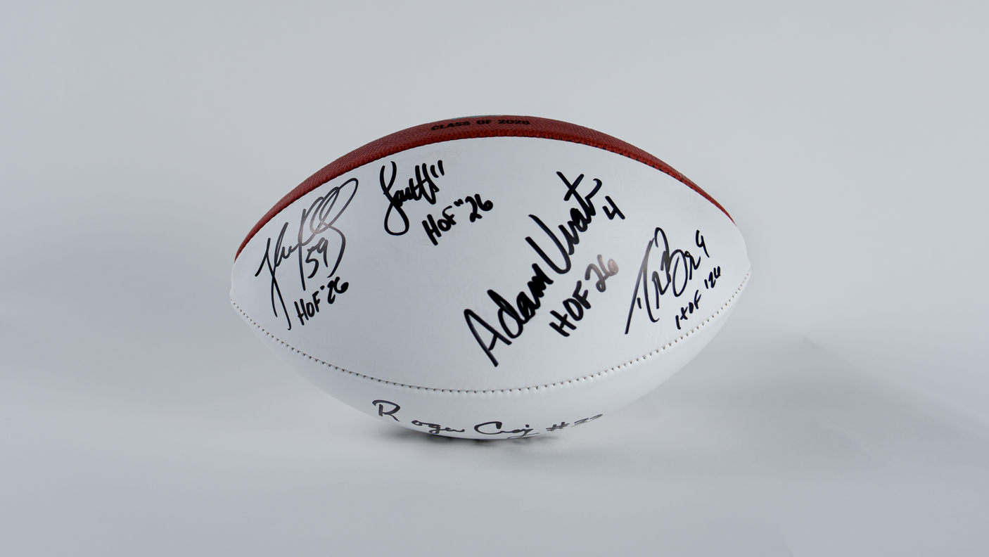 Class of 2026 Autographed Hall of Fame Football