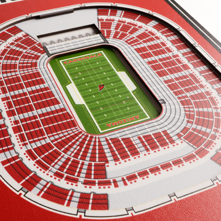 Cardinals 8" x 32" 3D Stadiumview Banner