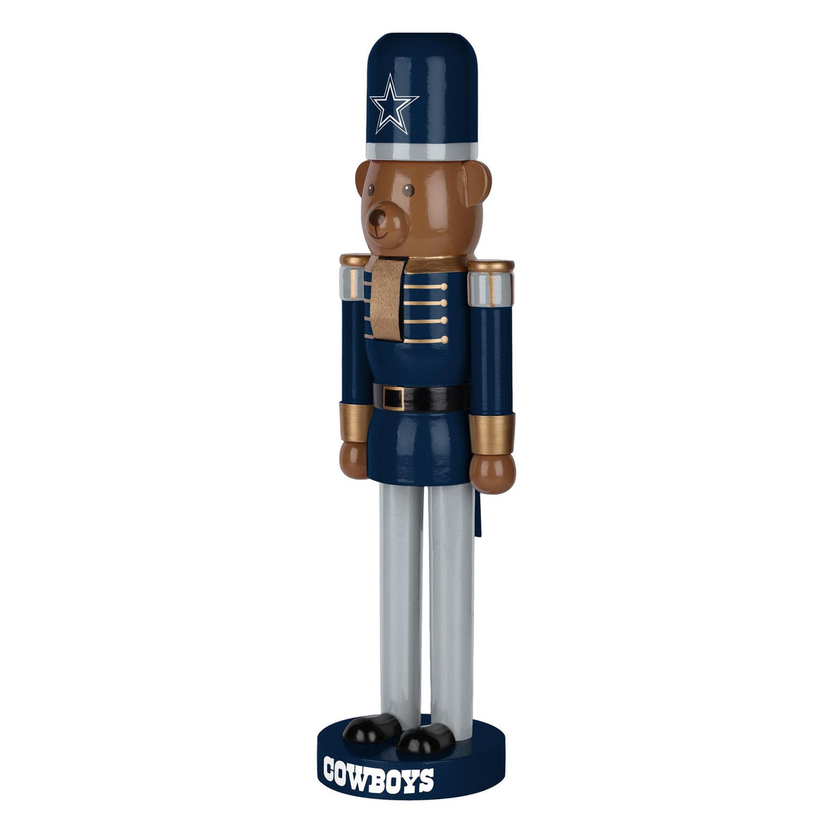 Cowboys 14 Inch Bear Nutcracker Pro Football Hall of Fame