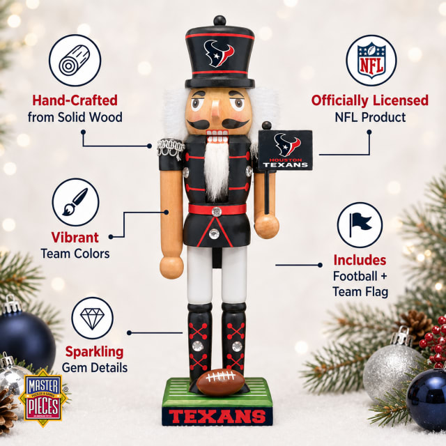 Texans Nutcracker Pro Football Hall of Fame