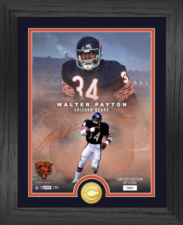 Bears Walter Payton NFL Legends Bronze Coin Photo Mint