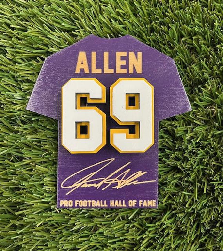 Jared Allen Wood Jersey Jumbo Magnet