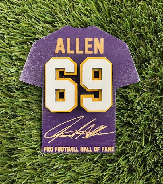 Jared Allen Wood Jersey Jumbo Magnet