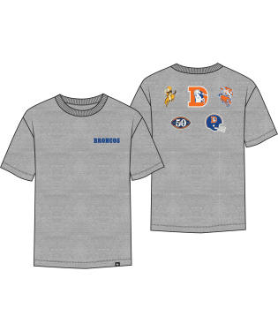 Broncos 2025 '47 Brand Men's Historic Lock Foundation T-Shirt
