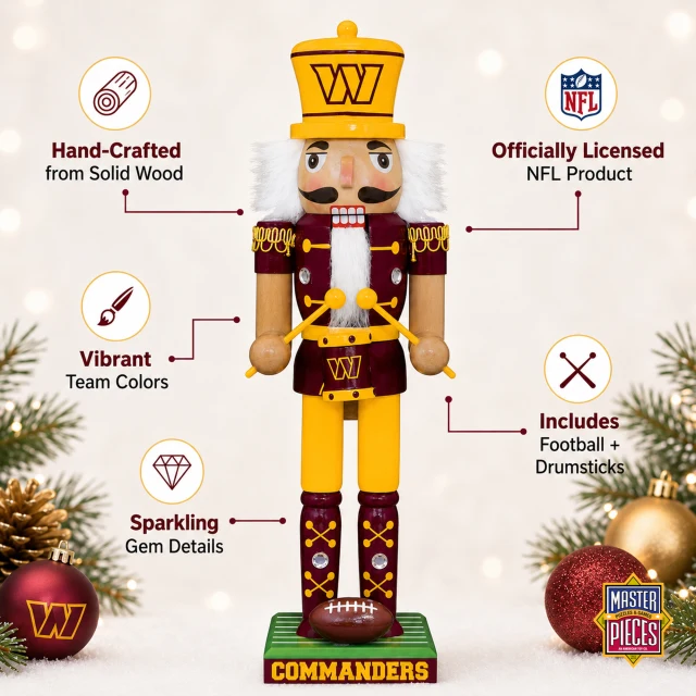 Commanders Nutcracker Pro Football Hall of Fame