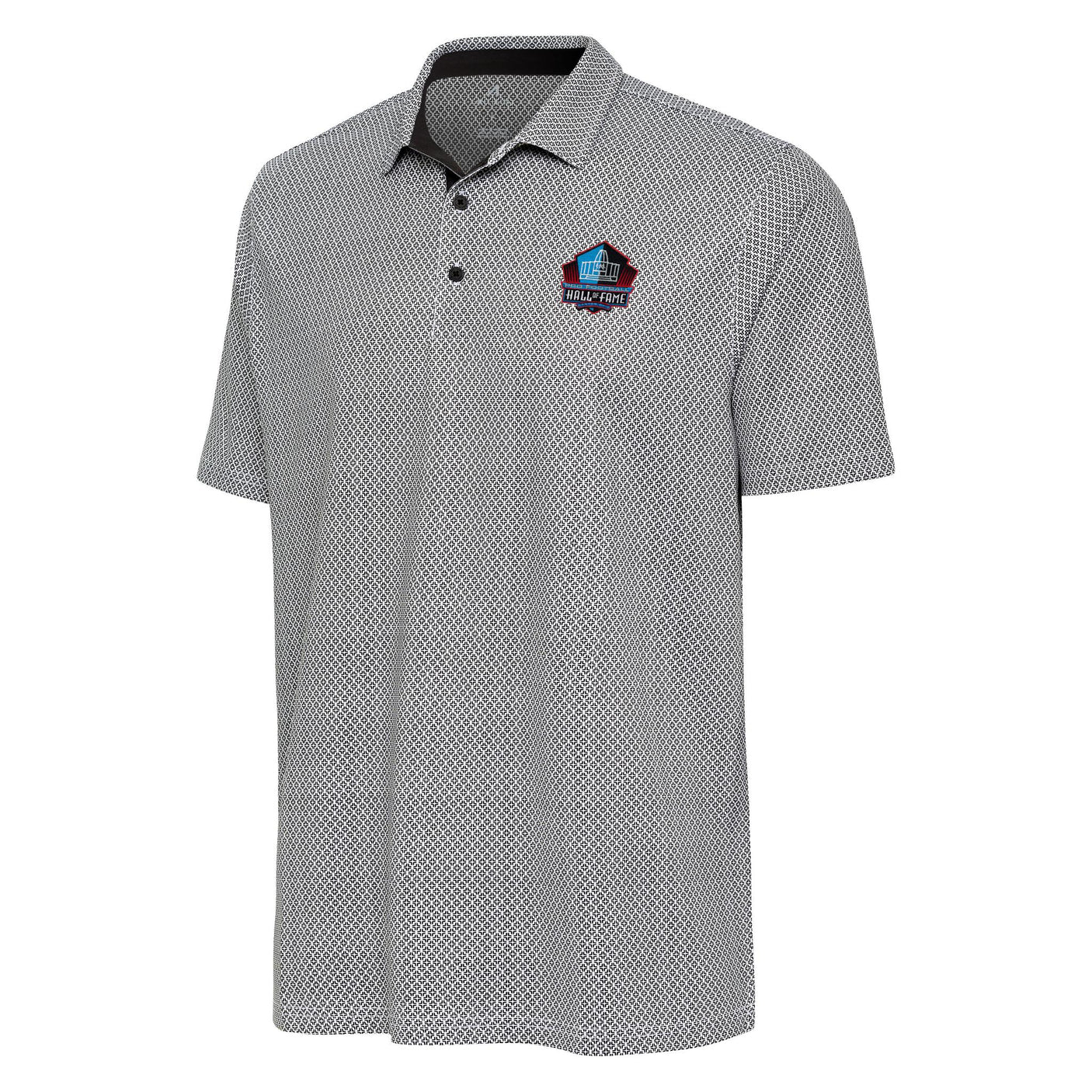 Hall of Fame 2025 Antigua Men's Black Intersect Blocked Polo