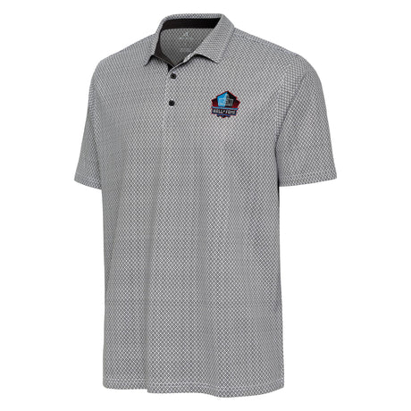 Hall of Fame 2025 Antigua Men's Black Intersect Blocked Polo