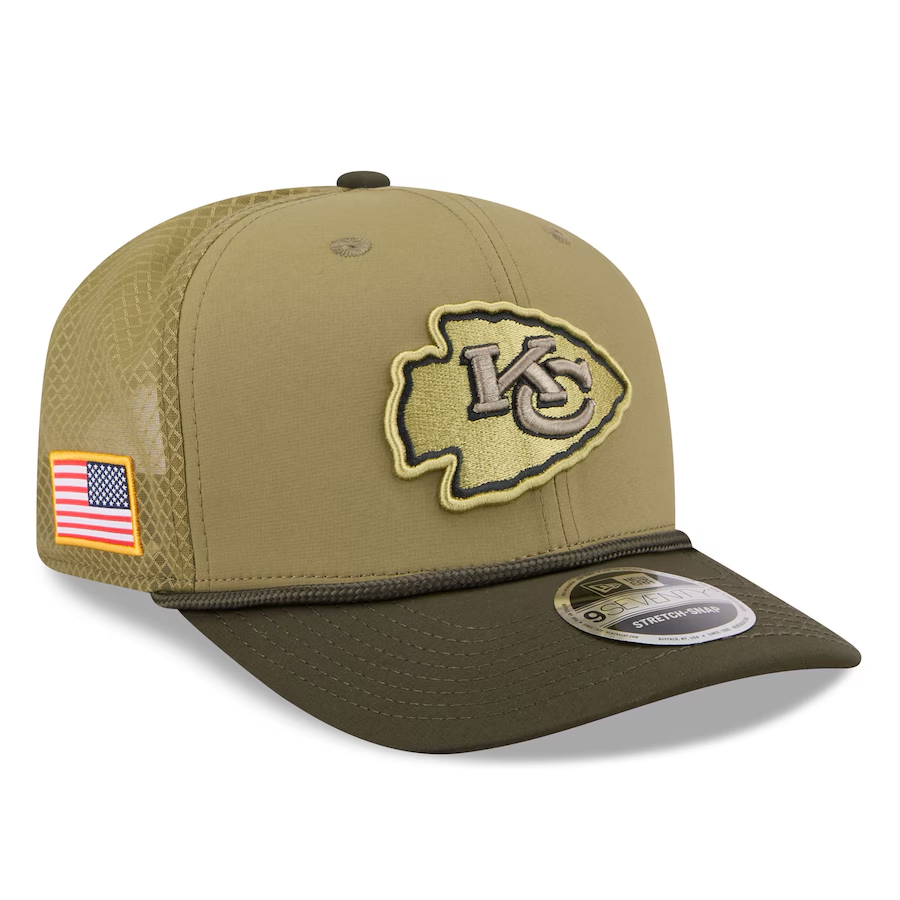 Chiefs 2025 New Era Men's 9SEVENTY Salute to Service Hat