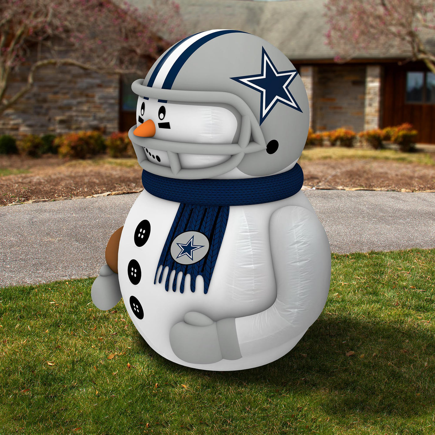 Cowboys Team Pride Inflatable Snowman Player