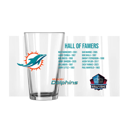 Dolphins Hall of Famer Pint Glass