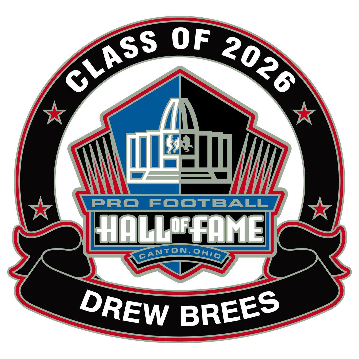 Drew Brees Saints Class of 2026 Pin