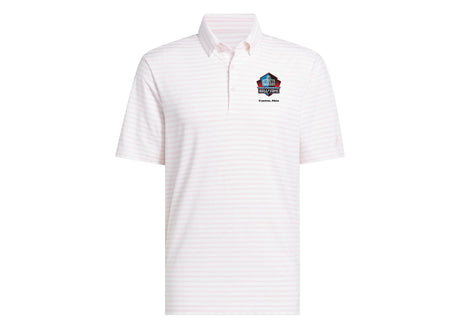 Hall of Fame Men's Adidas Clear Pink Ultimate365 Stripe Polo