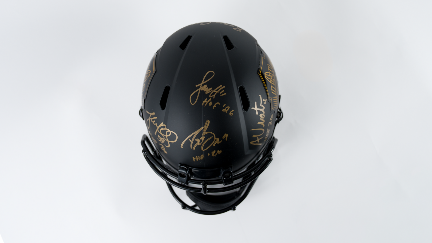 Class of 2026 Autographed Hall of Fame Black Speed Replica Helmet
