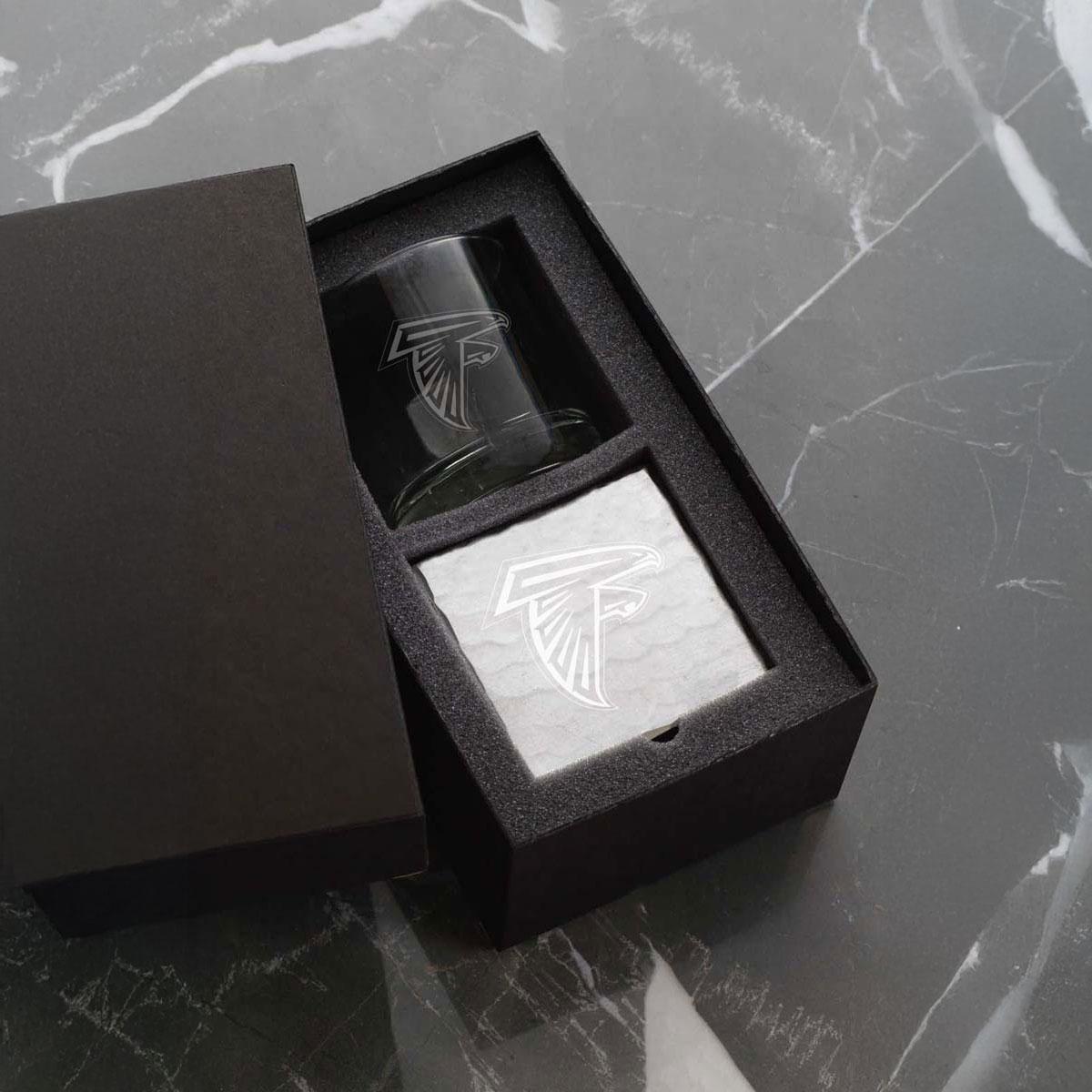 Falcons Single Rocks and Coaster Set