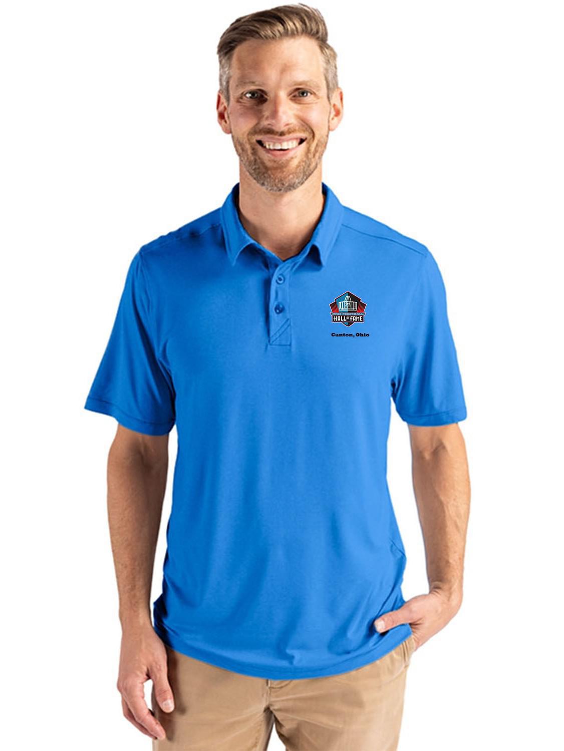 Hall of Fame Cutter & Buck Men's Digital Coastline Epic Comfort Recycled Polo