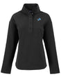 Lions Cutter and Buck Women's Black Hunts Point Eco Fleece Snap Pullover