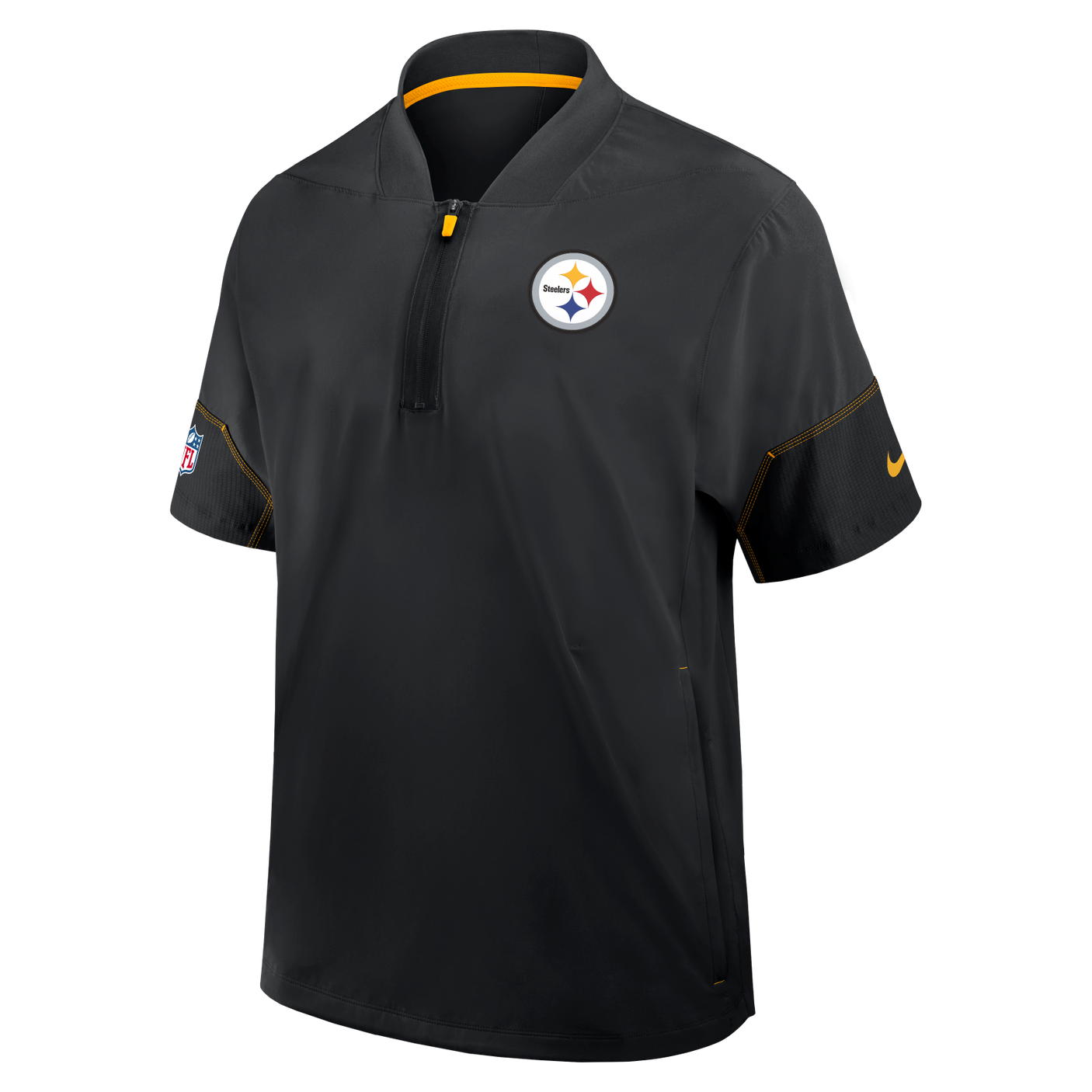 Steelers 2026 Nike Men's Lightweight Coaches Short Sleeve Jacket