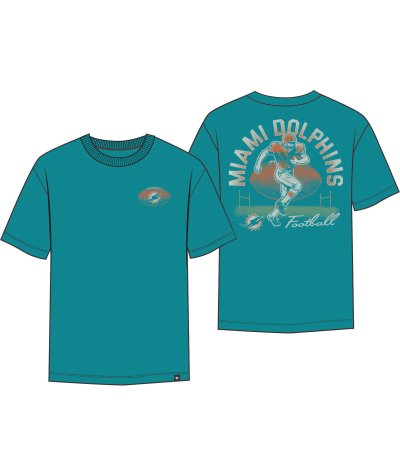 Dolphins 2025 '47 Brand Men's Game On Foundation T-Shirt