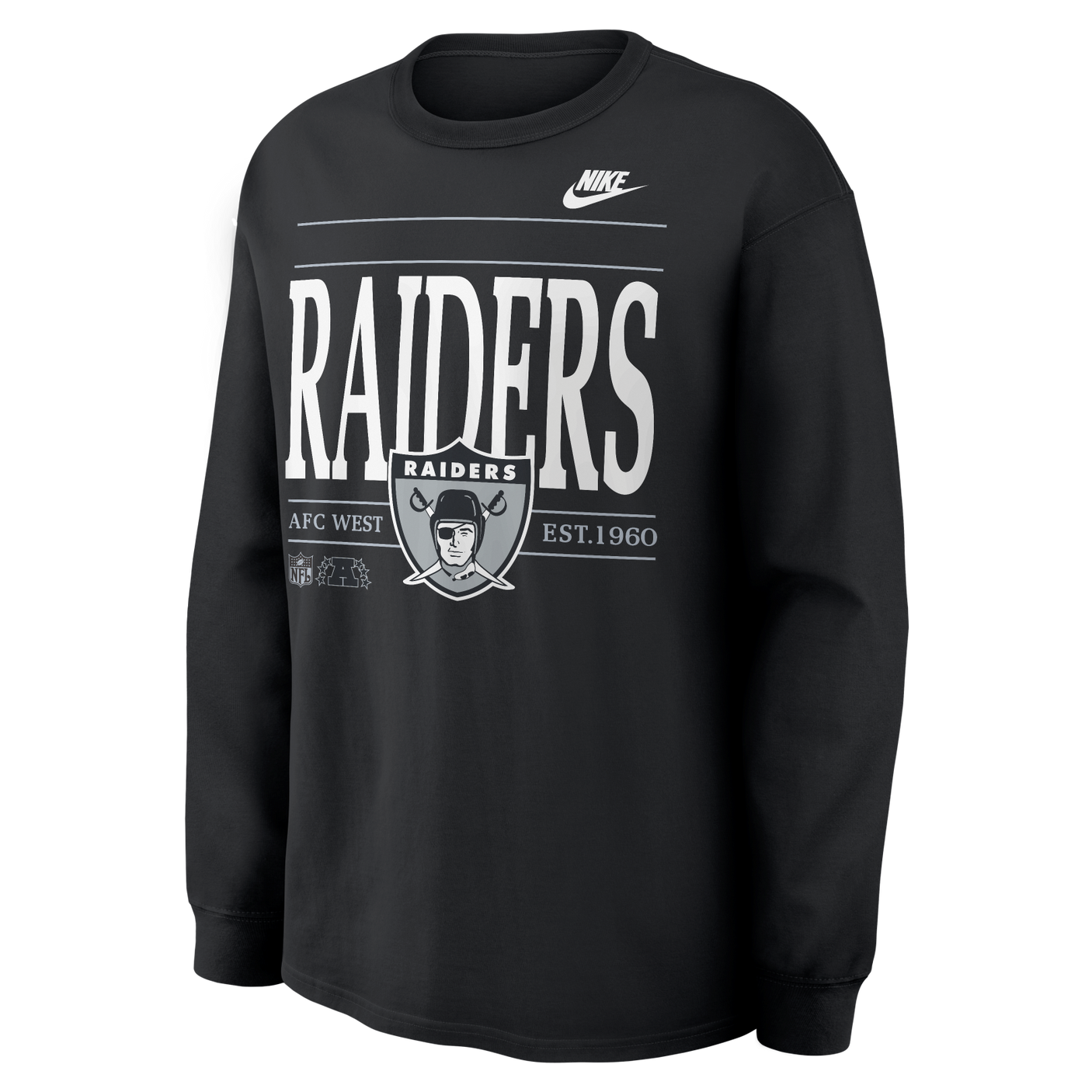Raiders 2026 Nike Men's Nike Max 90 Long Sleeve T-Shirt