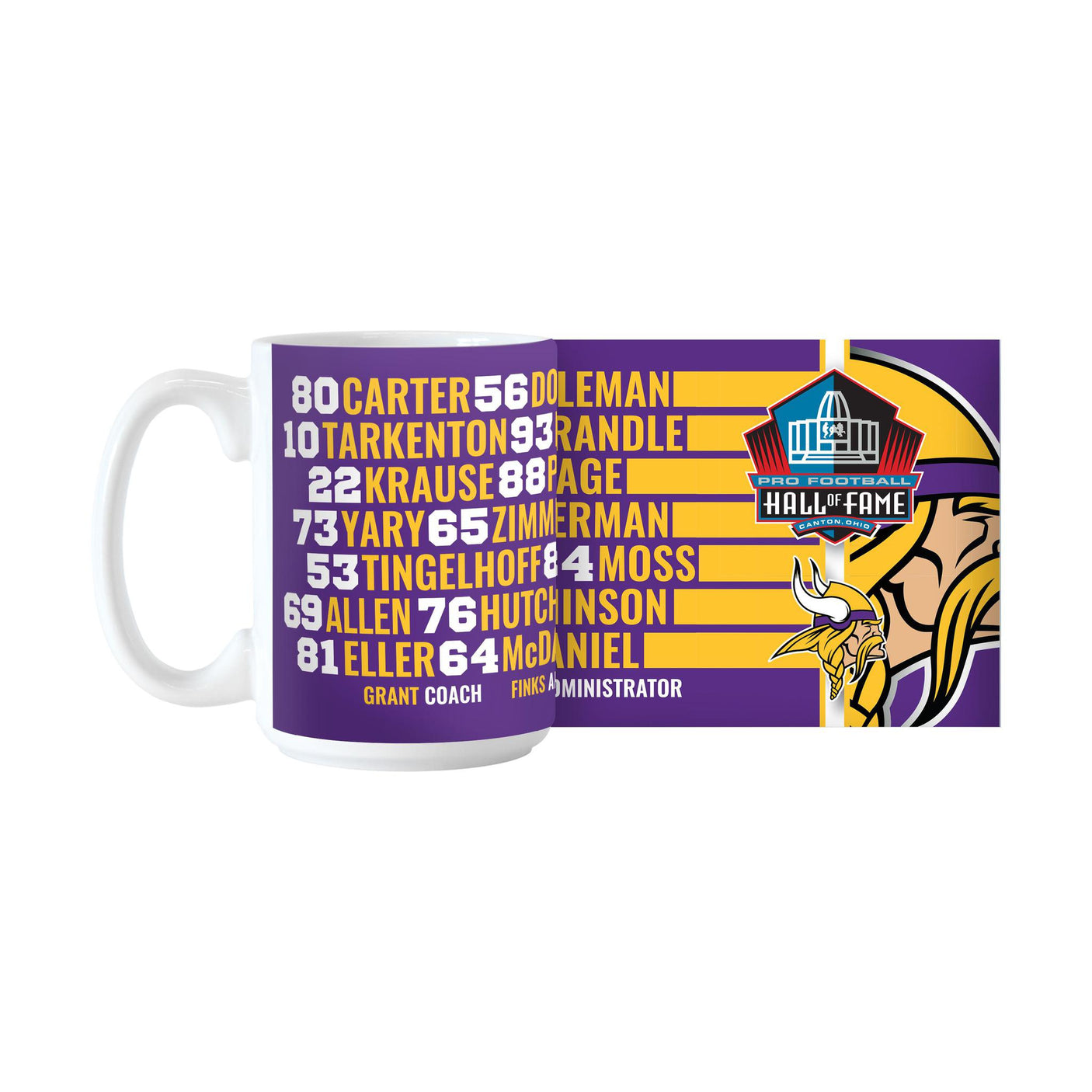 Vikings 2025 Hall of Famers Mug