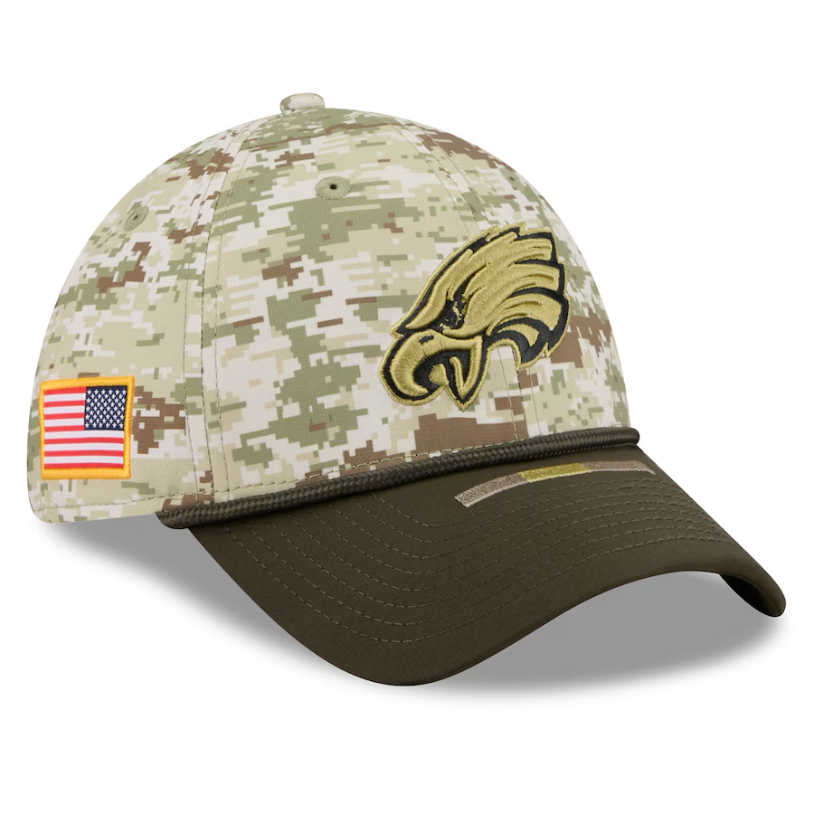 Eagles 2025 New Era Men's 39THIRTY Salute to Service Hat