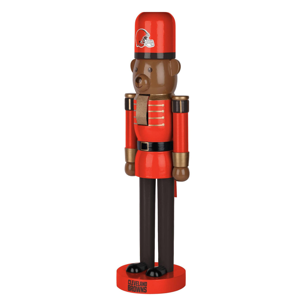Browns 14 Inch Bear Nutcracker Pro Football Hall of Fame