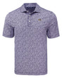 Ravens Cutter and Buck Men's Purple Pike Eco Flora Print Polo
